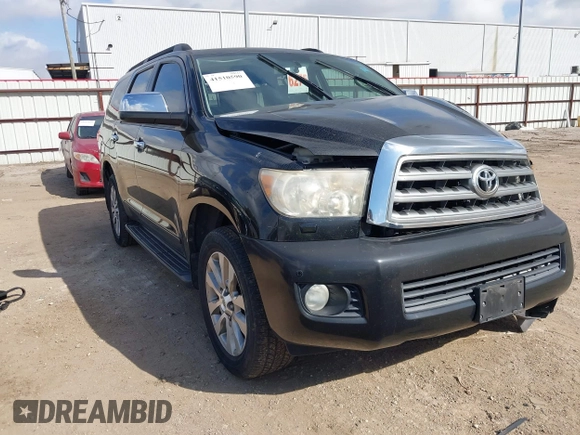 2010 Toyota Sequoia Ltd with VIN 5TDKY5G17AS029913, listed as a IAAI auction lot 41510590 with 126,955 mi miles. Bid and sale history available at carsss.com. Image 1.