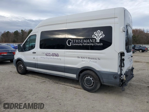 2015 Ford Transit Passenger XL with VIN 1FBAX2XM2FKA52266, listed as a Copart auction lot 83310454 with 20,424 mi miles and Salvage Title. Bid and sale history available at carsss.com. Image 2.