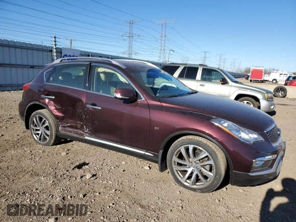 2016 Infiniti QX50 with VIN JN1BJ0RR2GM261126, listed as a Copart auction lot 83678614 with 36,164 mi miles and Salvage Title. Bid and sale history available at carsss.com. Image 4.