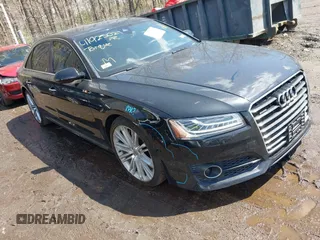 2017 Audi A8 with VIN WAU44AFD0HN019147, listed as a IAAI auction lot 41925027 with 44,542 mi miles and . Bid and sale history available at DreamBid. Image 1.
