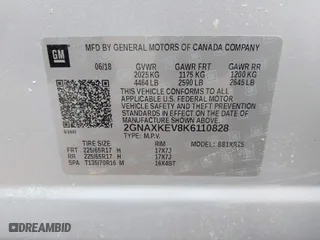 2019 Chevrolet Equinox LT with VIN 2GNAXKEV8K6110828, listed as a IAAI auction lot 41642376 with 84,825 mi miles. Bid and sale history available at carsss.com. Image 9.