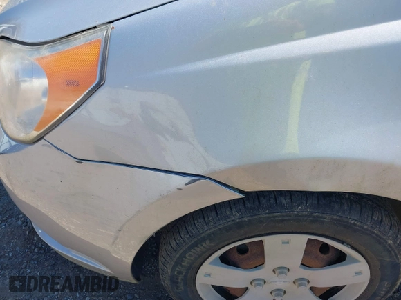 2009 Chevrolet Aveo 1LT with VIN KL1TD66E19B651119, listed as a IAAI auction lot 41648261 with 132,456 mi miles and . Bid and sale history available at DreamBid. Image 12.