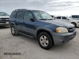 2001 Mazda Tribute LX with VIN 4F2YU09151KM49909, listed as a Copart auction lot 76792224 with Not Provided miles and Salvage Title. Bid and sale history available at carsss.com. Image 4.