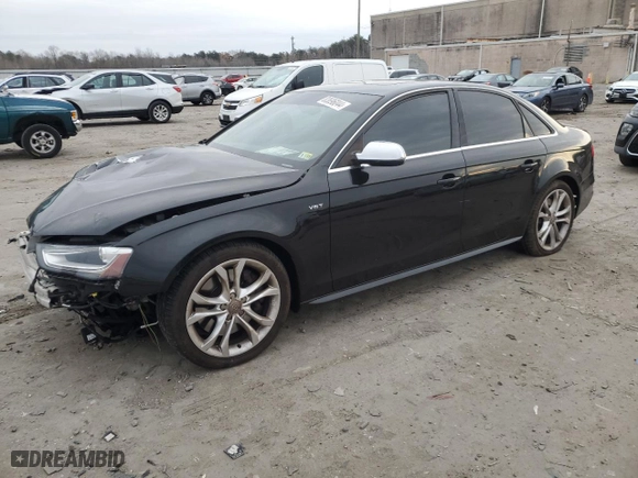 2015 Audi S4 Premium Plus with VIN WAUBGAFL2FA058980, listed as a Copart auction lot 83696044 with 144,579 mi miles and Salvage Title. Bid and sale history available at carsss.com. Image 1.