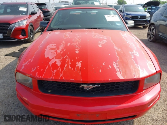 2005 Ford Mustang Deluxe with VIN 1ZVFT84N055191982, listed as a IAAI auction lot 41928428 with 94,495 mi miles. Bid and sale history available at carsss.com. Image 6.