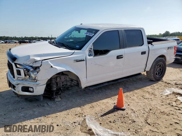 2018 Ford F-150 XL with VIN 1FTEW1E59JKF20623, listed as a Copart auction lot 58075035 with 66,949 mi miles and Salvage title. Bid and sale history available at DreamBid. Image 1.