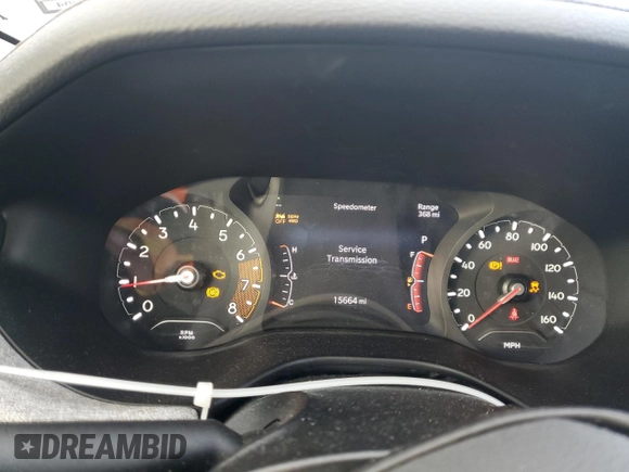 2022 Jeep Compass Altitude with VIN 3C4NJDBB5NT231527, listed as a Copart auction lot 80026874 with 15,664 mi miles and Non Repairable. Bid and sale history available at carsss.com. Image 9.