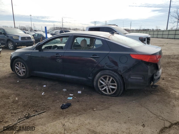 2011 Kia Optima LX with VIN KNAGM4A79B5098454, listed as a Copart auction lot 52070595 with 128,991 mi miles and Clean Title. Bid and sale history available at carsss.com. Image 2.