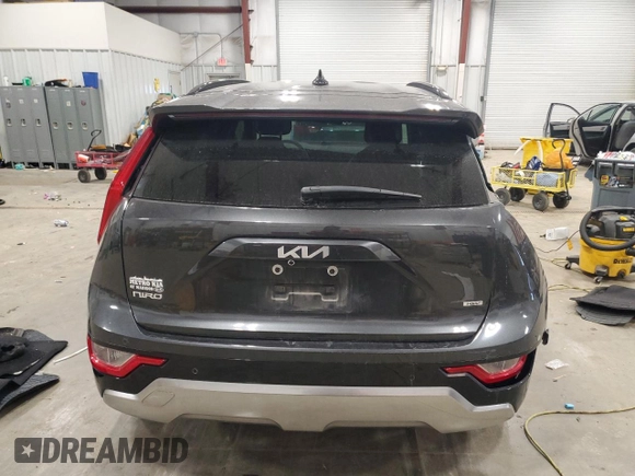 2023 Kia Niro EX with VIN KNDCR3LE0P5038126, listed as a Copart auction lot 42741815 with 56,347 mi miles and Salvage Title. Bid and sale history available at carsss.com. Image 6.