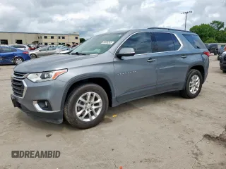 2021 Chevrolet Traverse LT Cloth with VIN 1GNERGKW7MJ198735, listed as a Copart auction lot 58838265 with 47,354 mi miles and Salvage title. Bid and sale history available at DreamBid. Image 1.