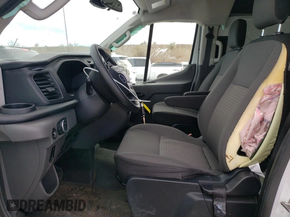 2023 Ford Transit Cargo with VIN 1FTYE1Y82PKA59019, listed as a Copart auction lot 81669074 with 56,345 mi miles and Salvage Title. Bid and sale history available at DreamBid. Image 7.
