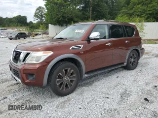 2017 Nissan Armada Platinum z VIN JN8AY2NF8H9301701, wystawiony jako Copart lot #59724795 z przebiegiem 187 909 mil mil oraz Czysty tytuł • Clean title. Historia ofert i sprzedaży dostępna na DreamBid. Obrazek 1.