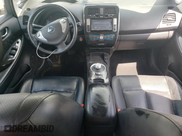 2015 Nissan LEAF S with VIN 1N4AZ0CP7FC320223, listed as a Copart auction lot 61234915 with 79,514 mi miles and Salvage title. Bid and sale history available at DreamBid. Image 8.