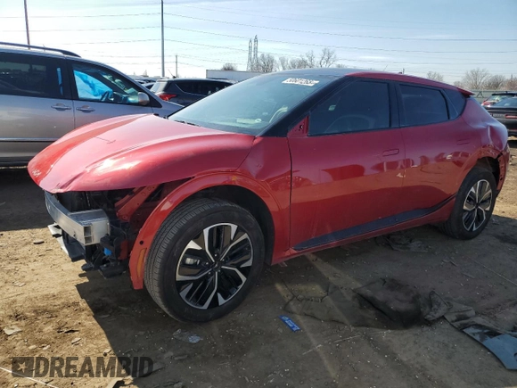 2023 Kia EV6 GT-Line with VIN KNDC44LA8P5116511, listed as a Copart auction lot 50601265 with 0 mi miles and Salvage Title. Bid and sale history available at carsss.com. Image 1.