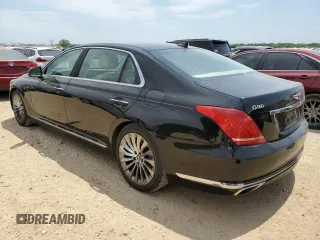 2017 Genesis G90 Ultimate z VIN KMHG54JH0HU031003, wystawiony jako Copart lot #52653315 z przebiegiem 123 061 mil mil oraz Czysty tytuł • Clean title. Historia ofert i sprzedaży dostępna na DreamBid. Obrazek 2.