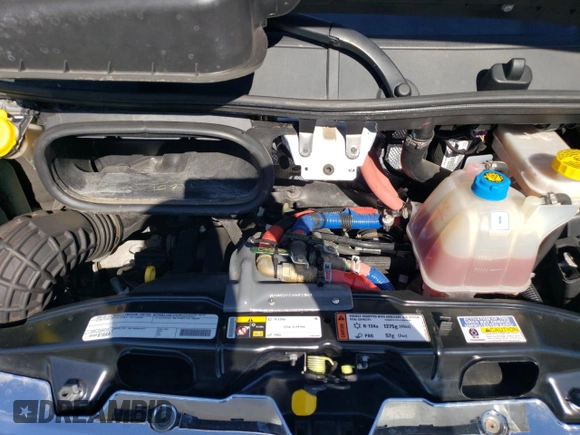 2022 Ram ProMaster Cargo with VIN 3C6MRVHG0NE140027, listed as a Copart auction lot 77065884 with 18,876 mi miles and Salvage Title. Bid and sale history available at DreamBid. Image 12.