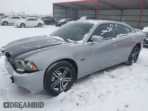 2014 Dodge Charger RT Plus with VIN 2C3CDXDTXEH199614, listed as a IAAI auction lot 41565510 with 99,776 mi miles. Bid and sale history available at carsss.com. Image 2.