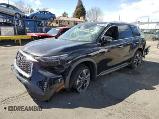 2023 Infiniti QX60 Luxe z VIN 5N1DL1FS1PC364424, wystawiony jako Copart lot #49668195 z przebiegiem 37 364 mil mil oraz Szkoda całkowita • Salvage title. Historia ofert i sprzedaży dostępna na DreamBid. Obrazek 1.