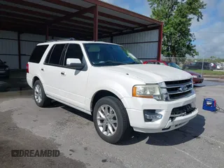 2016 Ford Expedition Limited with VIN 1FMJU1KTXGEF45556, listed as a IAAI auction lot 42231429 with 128,805 mi miles and . Bid and sale history available at DreamBid. Image 1.