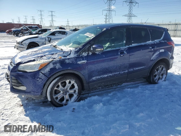 2013 Ford Escape SEL with VIN 1FMCU9H96DUA29845, listed as a Copart auction lot 44753655 with 99,376 mi miles and Salvage Title. Bid and sale history available at DreamBid. Image 1.