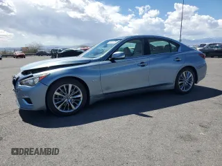 2019 Infiniti Q50 Luxe z VIN JN1EV7AP3KM510109, wystawiony jako Copart lot #51011175 z przebiegiem 81 183 mil mil oraz Szkoda całkowita • Salvage title. Historia ofert i sprzedaży dostępna na DreamBid. Obrazek 1.