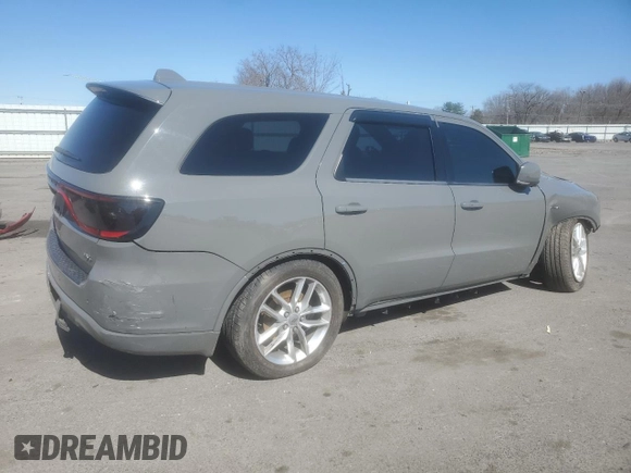 2021 Dodge Durango R/T with VIN 1C4SDJCT4MC661799, listed as a Copart auction lot 50196545 with 102,961 mi miles and Salvage Title. Bid and sale history available at DreamBid. Image 3.