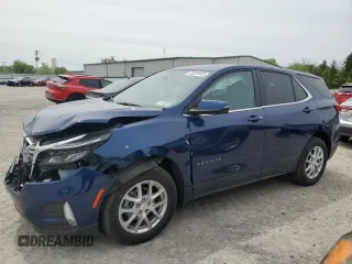 2022 Chevrolet Equinox LT z VIN 3GNAXUEV1NL174396, wystawiony jako Copart lot #58329445 z przebiegiem 18 790 mil mil oraz Szkoda całkowita • Salvage title. Historia ofert i sprzedaży dostępna na DreamBid. Obrazek 1.