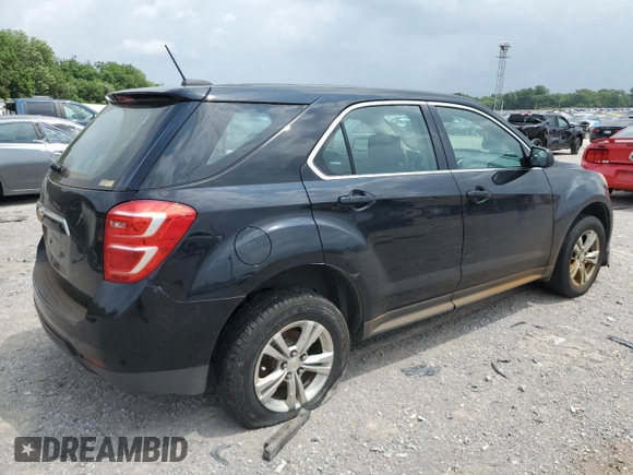2017 Chevrolet Equinox LS z VIN 2GNALBEK1H1579847, wystawiony jako Copart lot #57175295 z przebiegiem 170 905 mil mil oraz Szkoda całkowita • Salvage title. Historia ofert i sprzedaży dostępna na DreamBid. Obrazek 3.