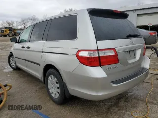 2007 Honda Odyssey LX with VIN 5FNRL382X7B140770, listed as a Copart auction lot 50531625 with 126,117 mi miles and Salvage Title. Bid and sale history available at carsss.com. Image 2.