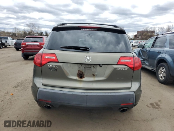 2007 Acura MDX Sport/Entertainment Pkg with VIN 2HNYD28857H515461, listed as a Copart auction lot 53240655 with 274,424 mi miles and Clean Title. Bid and sale history available at carsss.com. Image 6.
