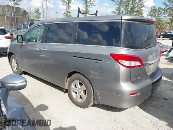 2012 Nissan Quest SL with VIN JN8AE2KP8C9051388, listed as a IAAI auction lot 41799522 with 192,601 mi miles and . Bid and sale history available at carsss.com. Image 3.
