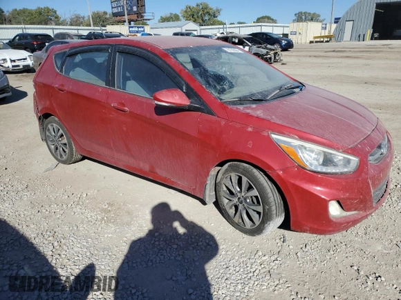 2015 Hyundai Accent Sport with VIN KMHCU5AE5FU233118, listed as a Copart auction lot 76130524 with 150,019 mi miles and Salvage Title. Bid and sale history available at carsss.com. Image 4.
