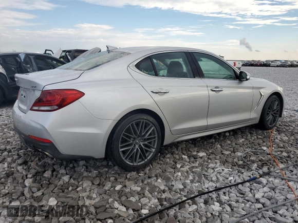 2019 Genesis G70 2.0T Advanced with VIN KMTG34LA9KU027051, listed as a Copart auction lot 71967634 with 41,356 mi miles and Salvage Title. Bid and sale history available at carsss.com. Image 3.
