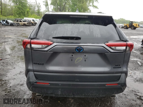 2022 Toyota RAV4 Hybrid XLE Premium with VIN 4T3B6RFV8NU073120, listed as a Copart auction lot 58131935 with 37,198 mi miles and Salvage title. Bid and sale history available at DreamBid. Image 6.
