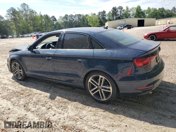 2017 Audi A3 Sedan Premium with VIN WAUB8GFF5H1026537, listed as a Copart auction lot 53865645 with 106,104 mi miles and Salvage Title. Bid and sale history available at carsss.com. Image 2.