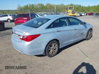 2013 Hyundai Sonata GLS with VIN 5NPEB4ACXDH509425, listed as a IAAI auction lot 42052986 with 143,712 mi miles and . Bid and sale history available at carsss.com. Image 4.