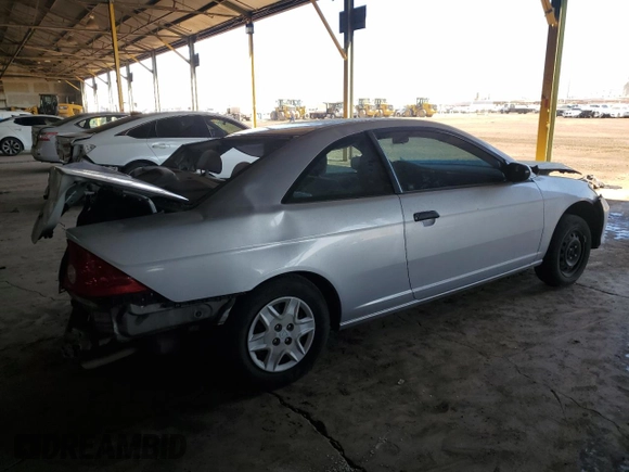 2005 Honda Civic VP z VIN 1HGEM22125L058355, wystawiony jako Copart lot #46894035 z przebiegiem Nie podano mil oraz Szkoda całkowita • Salvage title. Historia ofert i sprzedaży dostępna na DreamBid. Obrazek 3.