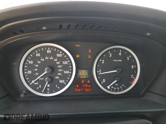2007 BMW 5 Series 530xi with VIN WBANF73517CY17309, listed as a Copart auction lot 52692025 with 90,817 mi miles and Salvage title. Bid and sale history available at DreamBid. Image 9.