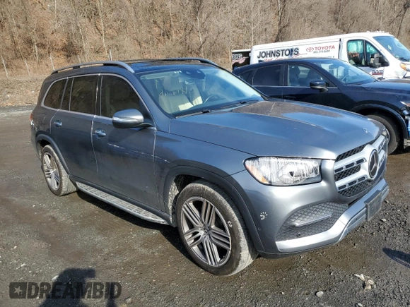2021 Mercedes-Benz GLS 450 with VIN 4JGFF5KE7MA411180, listed as a Copart auction lot 50379895 with 70,272 mi miles and Salvage Title. Bid and sale history available at DreamBid. Image 4.