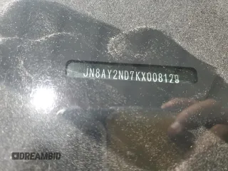 2019 Nissan Armada SL z VIN JN8AY2ND7KX008129, wystawiony jako Copart lot #57850435 z przebiegiem Nie podano mil oraz Szkoda całkowita • Salvage title. Historia ofert i sprzedaży dostępna na DreamBid. Obrazek 13.