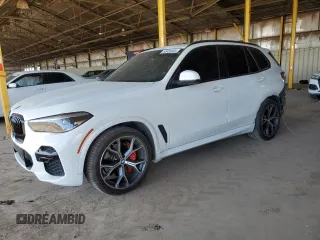 2022 BMW X5 sDrive40i with VIN 5UXCR4C04N9K22970, listed as a Copart auction lot 50420305 with 56,500 mi miles and Salvage Title. Bid and sale history available at carsss.com. Image 1.