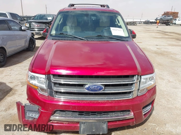 2016 Ford Expedition Limited with VIN 1FMJU1KT5GEF07362, listed as a IAAI auction lot 41647643 with 208,133 mi miles and . Bid and sale history available at DreamBid. Image 13.
