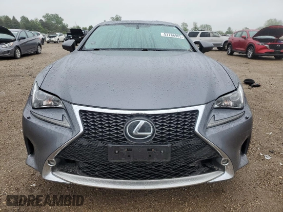 2017 Lexus RC 350 with VIN JTHSE5BC2H5007785, listed as a Copart auction lot 57786905 with 81,685 mi miles and Salvage title. Bid and sale history available at DreamBid. Image 5.
