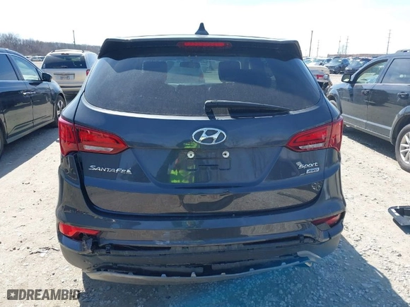 2017 Hyundai Santa Fe Sport 2.4L with VIN 5XYZTDLBXHG493145, listed as a IAAI auction lot 41833480 with NaN miles. Bid and sale history available at carsss.com. Image 16.