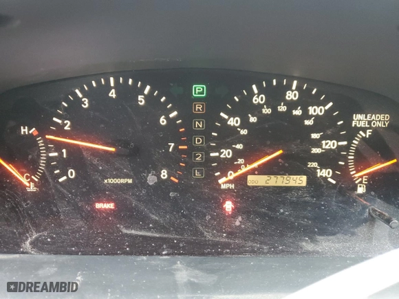 1998 Lexus ES 300 Luxury Sport Sdn with VIN JT8BF28G9W5042763, listed as a Copart auction lot 43462835 with 277,945 mi miles and Salvage Title. Bid and sale history available at carsss.com. Image 9.
