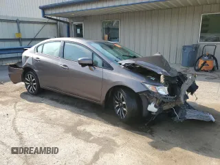 2015 Honda Civic EX-L with VIN 2HGFB2F90FH512353, listed as a Copart auction lot 54931545 with 150,461 mi miles and Salvage Title. Bid and sale history available at DreamBid. Image 4.