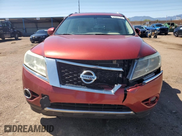 2014 Nissan Pathfinder S with VIN 5N1AR2MM1EC687297, listed as a Copart auction lot 57609195 with 212,280 mi miles and Clean title. Bid and sale history available at DreamBid. Image 5.