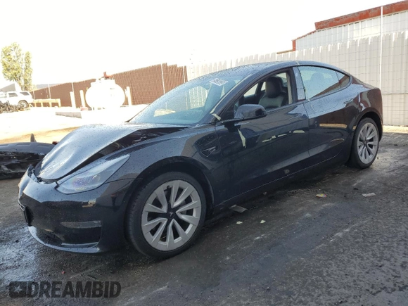 2022 Tesla Model 3 z VIN 5YJ3E1EA2NF372373, wystawiony jako Copart lot #59139335 z przebiegiem 79 106 mil mil oraz Czysty tytuł • Clean title. Historia ofert i sprzedaży dostępna na DreamBid. Obrazek 1.