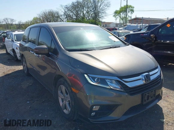 2019 Honda Odyssey EX-L with VIN 5FNRL6H78KB115260, listed as a IAAI auction lot 41962095 with 146,658 mi miles and . Bid and sale history available at DreamBid. Image 1.