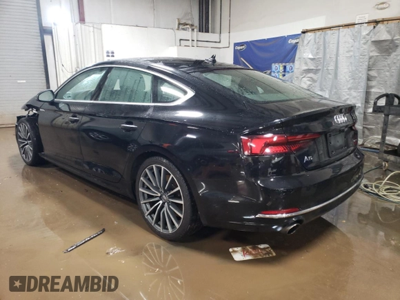 2019 Audi A5 Sportback Premium Plus with VIN WAUBNCF59KA003973, listed as a Copart auction lot 82727443 with 83,187 mi miles. Bid and sale history available at carsss.com. Image 2.